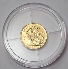 Inghilterra Mini Sovrano S. San Giorgio con drago 1889 Ø10mm 0,33g oro