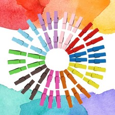  Clip in legno assortite da