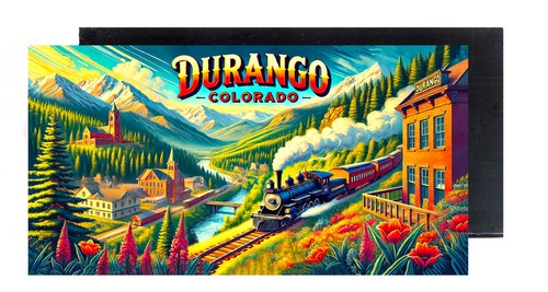 Durango colorado magnete frigo - colorado,