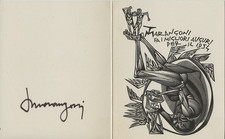 TRANQUILLO MARANGONI LOTTO DI 2 P.F. CON FIRMA AUTOGRAFA 1954 E 1960