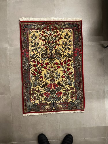Tappeto persiano qum - tappeto, 78x112