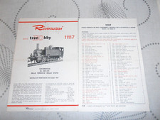 RIVAROSSI ART.11117 ISTRUZIONI ORIGINALI LOCOMOTIVA VAPORE"GR 851-121" FS
