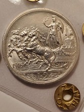 2 lire  quadriga 1916 Regno