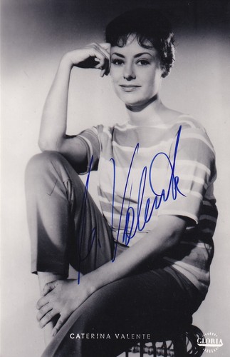 Caterina valente autografo - caterina,