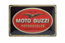 Moto Guzzi Tin License Plate