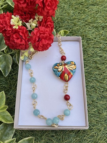 Collana cuore ceramica di - cuore, in
