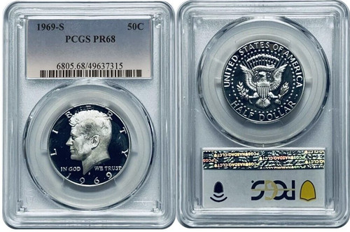 1969 kennedy mezzo dollaro - kennedy,