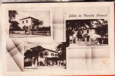 CARTOLINA  MAROTTA FP  VIAGGIATA 1936 3 VEDUTE DUI VILLINI   BELLA