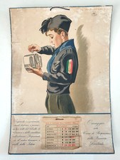 Calendario Fascista Dudovich PNF Cassa Risparmio Province Propaganda Fascismo
