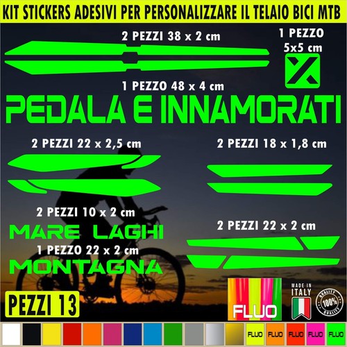 Kit adesivi telaio bici - adesivi,