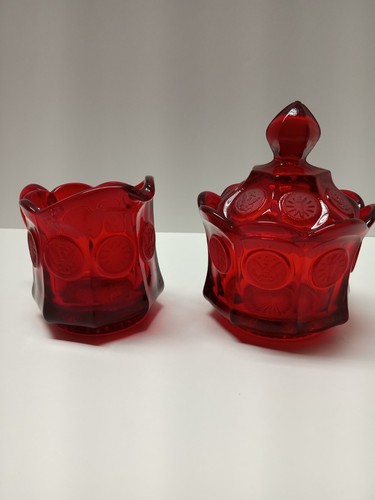 Portamonete vetro rosso e - vetro,