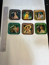 Serie di 6 Sottobicchieri COCA COLA - 1977 - 50' Anniversario - Vintage