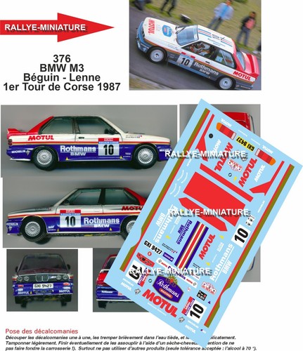 Decals ref 0376 bmw m3 - 0376,