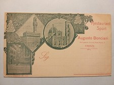Firenze - Restaurant Sport di Augusto Bonciani.