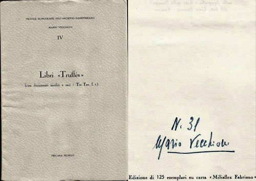 Vecchioni libri truffes - m.,