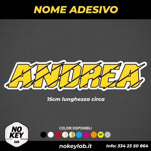 Adesivo nome gara - nome, cross