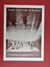 TEATRO COMUNALE MODENA Prosa 1976-1977 Gli Associati ORESTE Fantoni