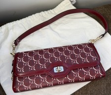 Nuova borsa a tracolla Gucci Luce piccola in rosso Ancora GG Shadow Monogram autentica 