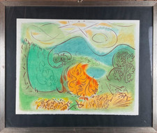 ANDRÈ MASSON (BALAGNY-SUR-THÉRAIN 1896 - PARIGI 1987) Opera Litografia e Cornice