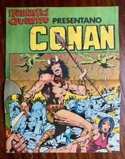 Mini POSTER - Conan il Barbaro - Allegato a F4 2a Serie # 8 - Editoriale Corno