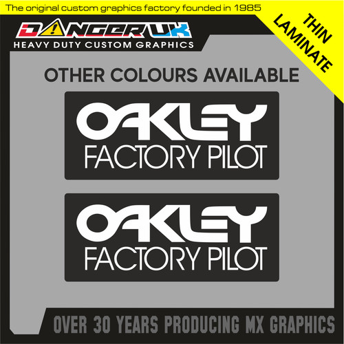 Adesivi oakley factory pilot - adesivi,