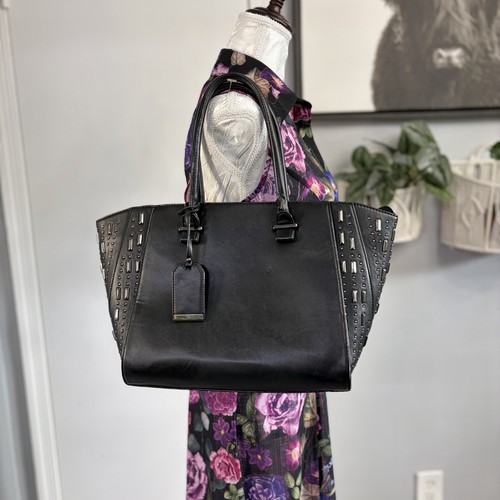Borsa tote nera ecopelle