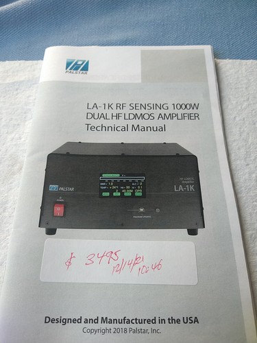 Palstar manuale tecnico - palstar, la-1k
