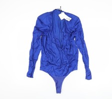 Body donna Zara blu manica