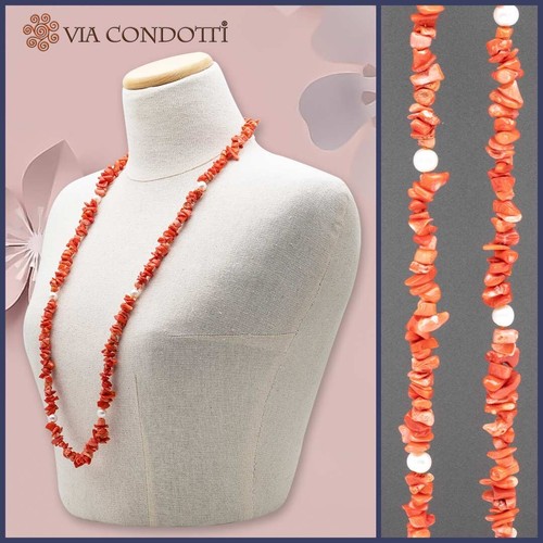Collana corallo rosso - rosso, e