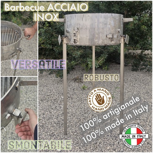 Barbecue acciaio inox robusto
