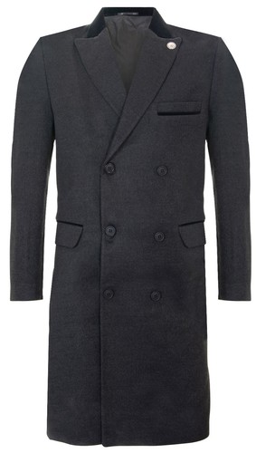 Cappotto lungo grigio doppio - grigio,