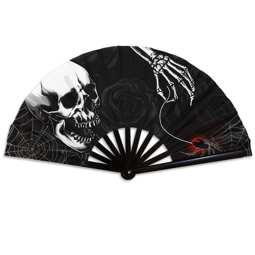 Ventaglio mano black rose - mano,