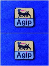 A Pair Of AGIP (a) Motorsport Racing Patches Sew / Iron On Badges
