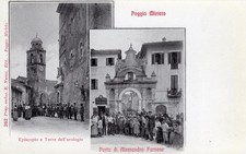 Poggio Mirteto - Episcopio e torre dellorologio e orta di A. Farnese