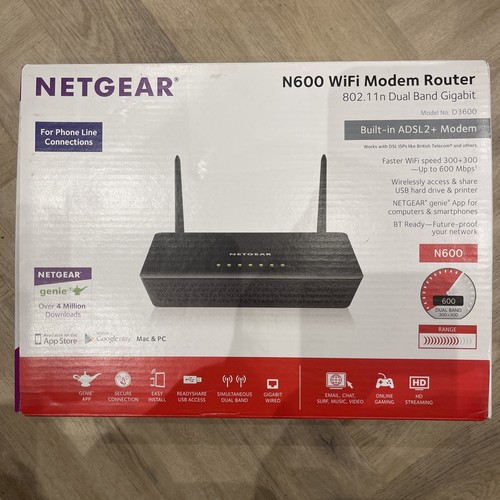 Netgear n600 d3600 100uks - netgear,