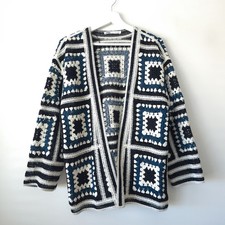 Cardigan kimono quadrato in