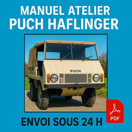 Manuel atelier puch haflinger - manuel,