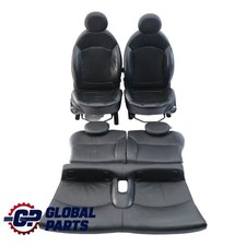 Mini Cooper One R56 Set Di Sedili Sportivi Anteriori E Posteriori In Pelle Nera