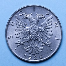 Albania lek 1926 - r, fdc