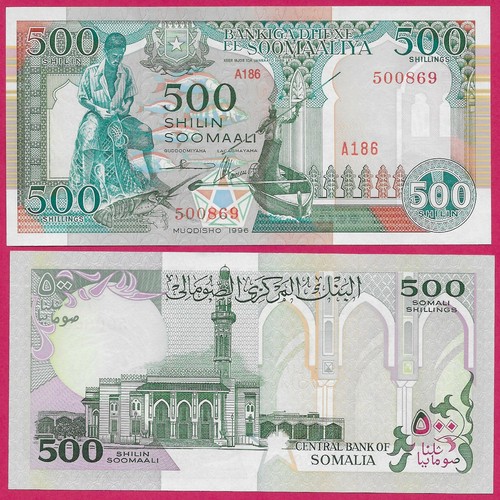 Somalia 500 shillin 1996 unc - shillin,
