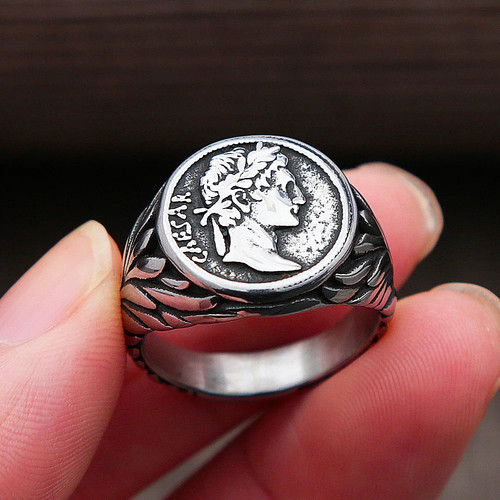 Anillo hombre moneda césar - hombre,