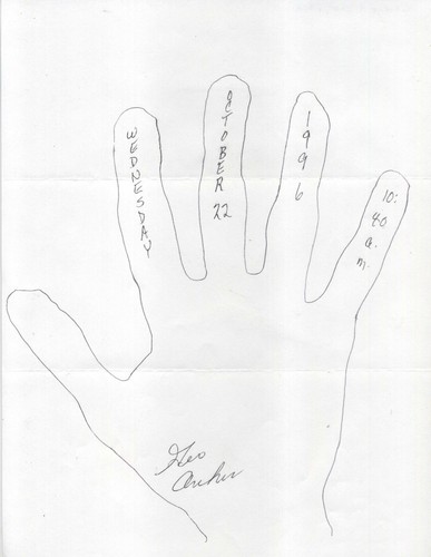 Autografo george archer - autografo, raro