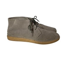 Scarpe Chelsea Crown vintage da donna in pelle scamosciata marrone con lacci taglia 37 US 6,5/7