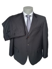 Abito uomo Confitalia, grigio scuro a righe Drop 0 calibrato, conformato, -70%.