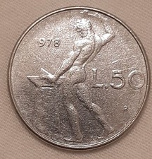 Moneta 50 Lire 1978 Repubblica