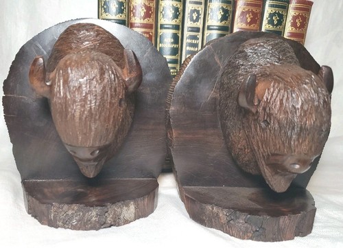 Fermalibri legno marrone - fermalibri,