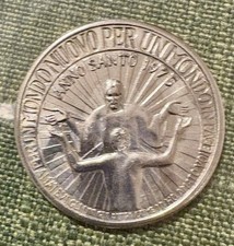 Moneta Argento Anno Santo 1975