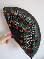 Ventaglio in legno floreale