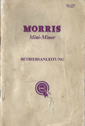 Bmc morris mini minor manuale - bmc,