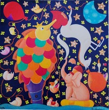 Francesconi Beppe Serigrafia Retouchè Firmata Arte Contemporanea Fantasy Quadro 